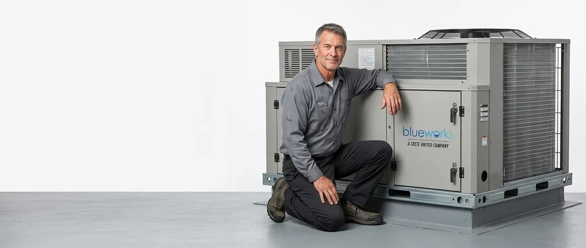 Kissimmee, FL commercial facility — emergency repair in progress by Blue Works HVAC